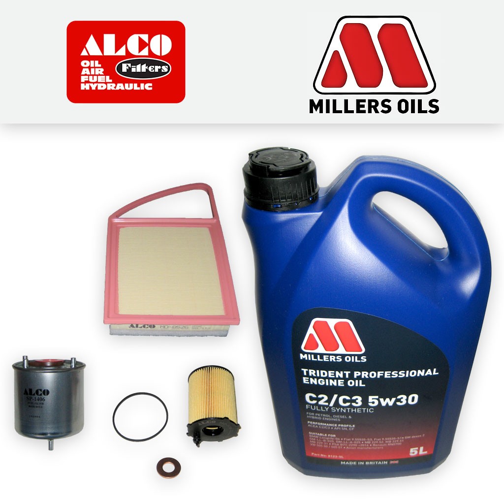 SERVICE KIT for PEUGEOT EXPERT 1.6 HDI 8V OIL AIR FUEL FILTER +OIL (2010-2016)