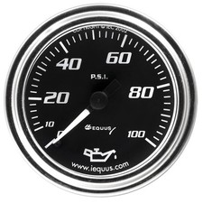Equus Oil Pressure Gauge 7244 7000 Series 0-100 Psi 2 In. Mechanical Full Sweep