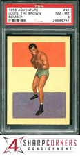 1956 ADVENTURE #41 JOE LOUIS HOF THE BROWN BOMBER PSA 8