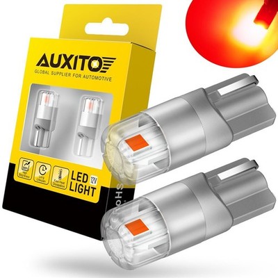 RED 168 194 192 2825 T10 LED Side Marker Light Bulbs Bright Canbus Error Free US