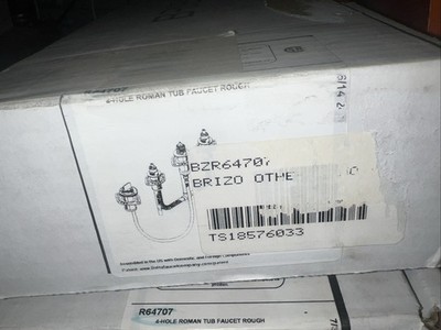 Brizo 4 Hole Roman Tub Faucet Rough In (Less Trim) R64707