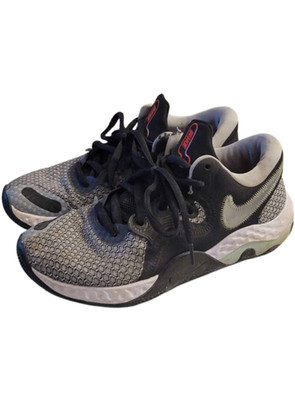 Men s Nike Renew Elevate II Basketball Shoes Wolf Grey Black Silver   Size 9