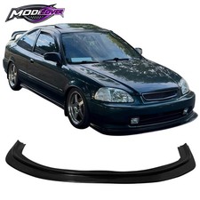 Fits 96-98 Honda Civic Dp Style Front Bumper Lip Kit Kit Unpainted Black Pu Fits 96-98 Honda Civic Dp Style Front Bumper Lip Kit Kit Unpainted Black Pu
