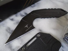 Takumitak Void Dual Edge Dagger Fixed Blade Knife Full Tang TKF3S07 Black 3Cr13