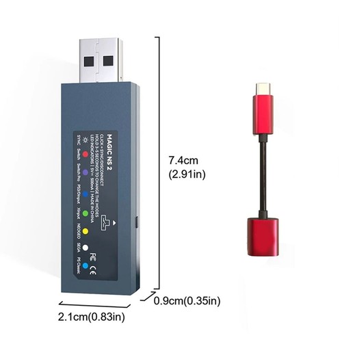-Ns 2 Adaptateur USB pour // Manette S Fighting Stick pour NS PC/W3K6 - Photo 7/7