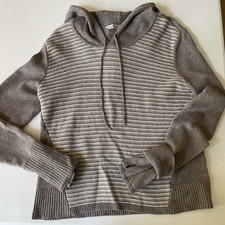 Athleta Women s Wool Sweater Sz L Hoodie Athleisure Casual Outdoors Beige