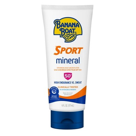 Banana Boat Sport lozione minerale SPF 50, 6 oz - Foto 1 di 9