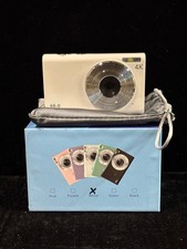 Digital Camera Auto Focus 4K Vlogging 48MP 16x Zoom Dual Camera White. New
