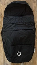 Bugaboo Bee Stroller Footmuff Black Fleece Lined Foot Muff Winter Accessory