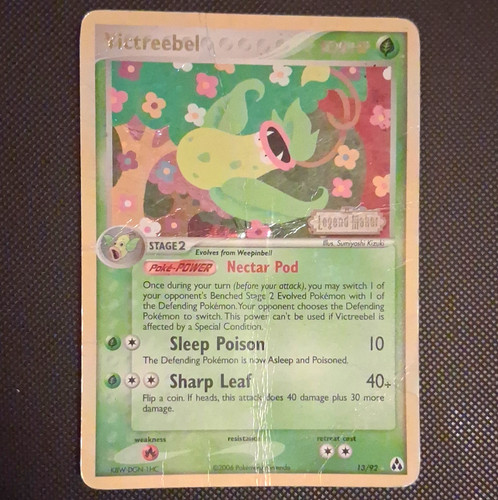 Pokemon TCG Victreebel 13/92 EX Legend Maker Regular English 2006 Stage 2 Kizuki