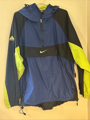 Vintage Nike ACG Windbreaker Jacket Large 90's Y2K Anorak Folds into Fanny Pack