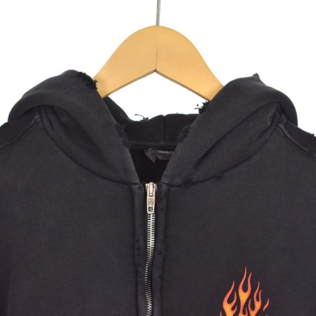 Balenciaga 24SS BURNING UNITY ZIP-UP HOODIE ZIP UP DAMAGE