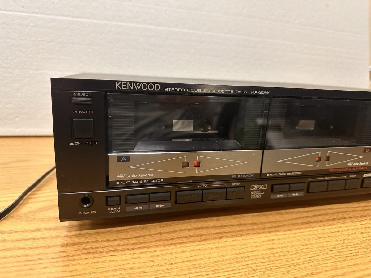 KENWOOD KX-95W Dual Double Cassette Tape Deck READ.. | eBay