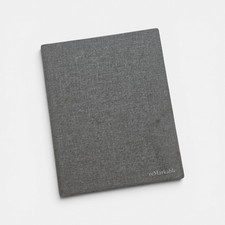 Remarkable 2 Book Folio Cover Magnetic Gray Polymer Weave Remarkable Solutions