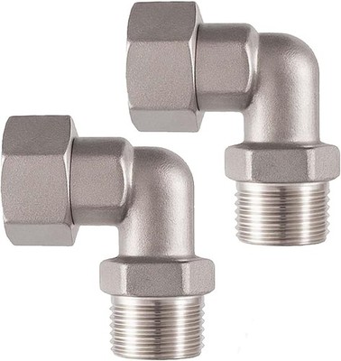 Clawfoot Bathtub Faucet Upgrade Kit - Brass Elbow Adapters, Easy Water Line C...