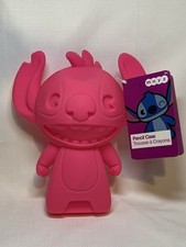 Disney Store Exclusive Lilo  Stitch Silicone Pencil/Makeup Carry Case Neon Pink