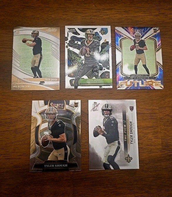 🔥Tyler Shough🔥 Rookie Card Lot (5) New Orleans Saints All Near Mint