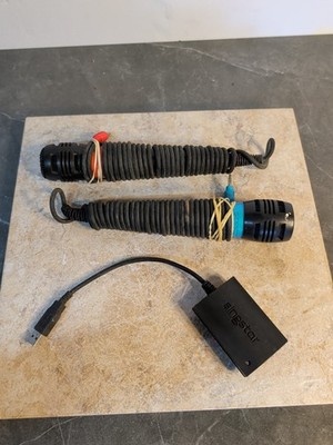 SingStar Wired Microphones Dual Set USB Black Karaoke Sony PlayStation Used