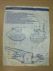 GI Joe 1989 Thunderclap Blueprints Vehicle Instructions Hasbro ARAH Worn