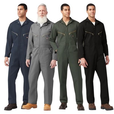 Dickies D48799 Mens Deluxe Blended Long Sleeve Coveralls Jumpsuit Uniform - New