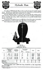 Douglas pump Hydraulic Ram manual booklet hit miss water catalog gas engine book