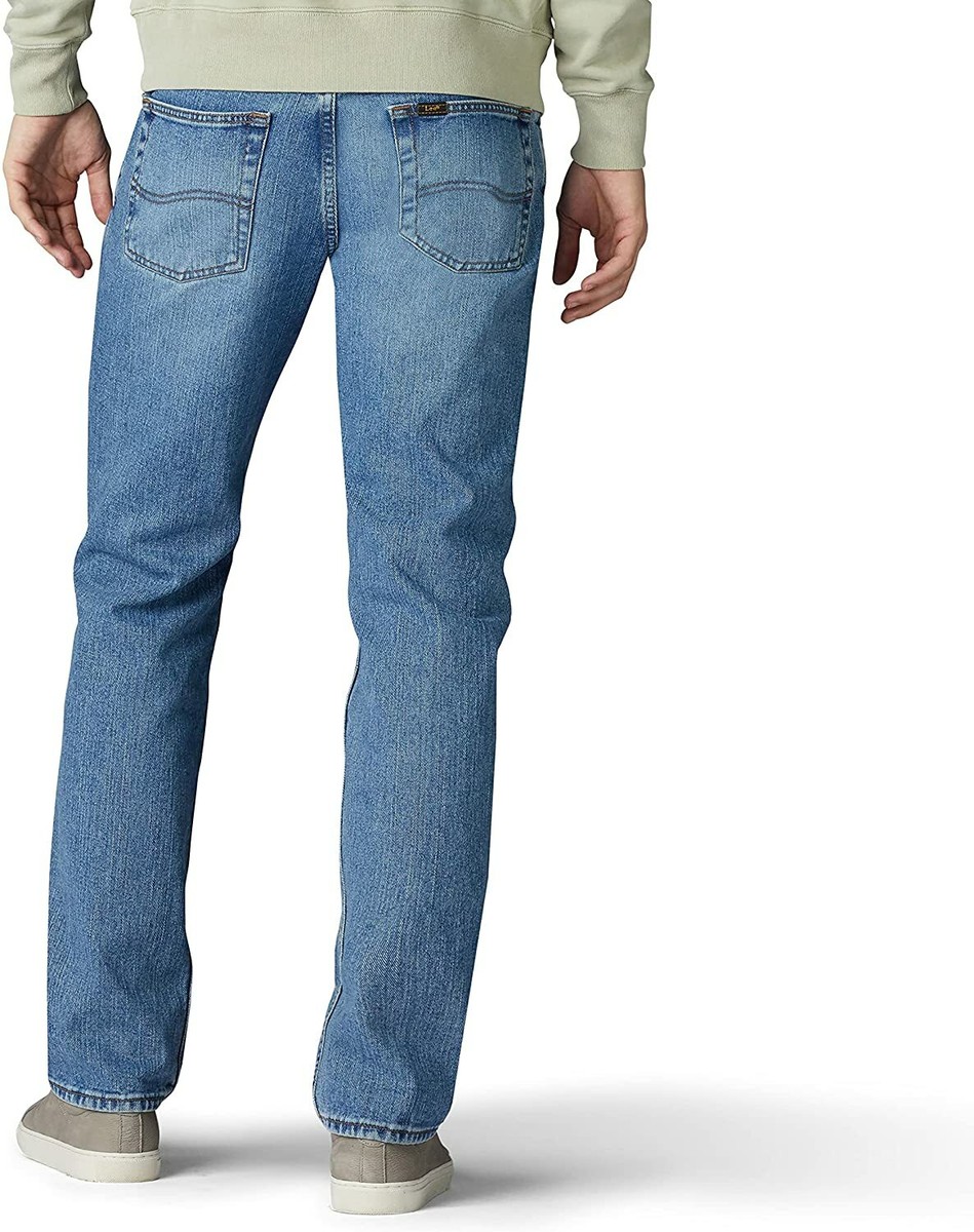 Mens Lee Jeans 34x29 Vintage Stone Regular Fit Straight Leg