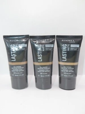 Rimmel Lasting Matte Full Coverage Foundation - Choose Your Shade