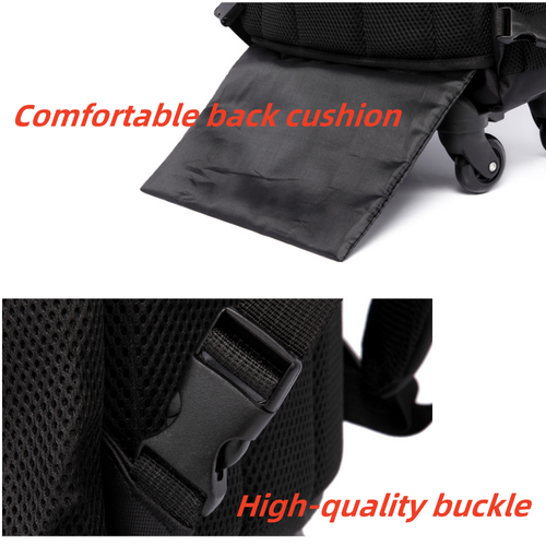 Large Wheeled Rolling Backpack for Men and Women Business Laptop Travel Bag - Picture 8 of 11
