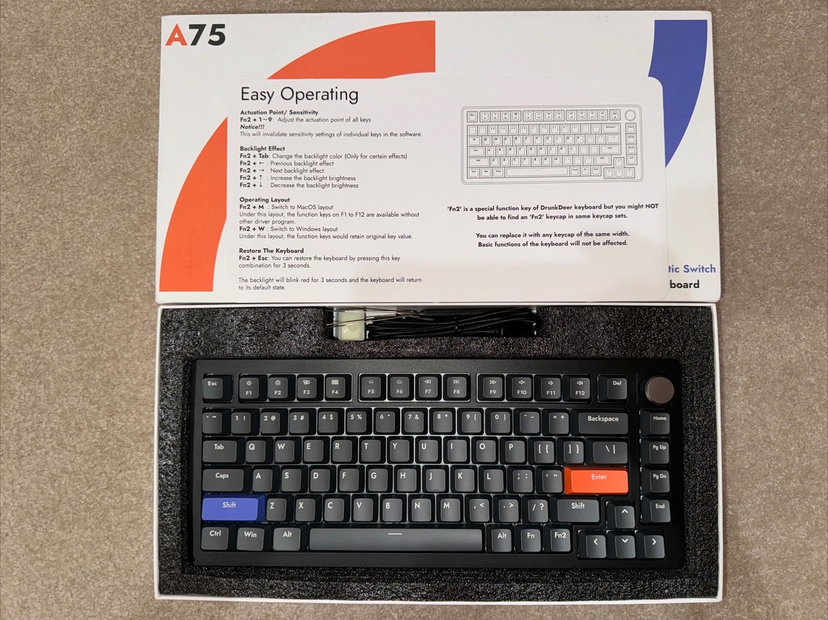 その他 DrunkDeer A75 DrunkDeer A75 - Rapid Trigger HE Magnetic Switch Keyboard