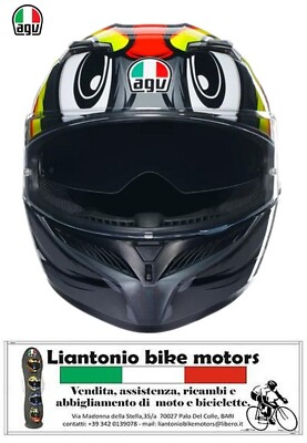 CASCO INTEGRALE AGV K3 BIRDY 2.0 E22.06 DOPPIA VISIERA PINLOCK