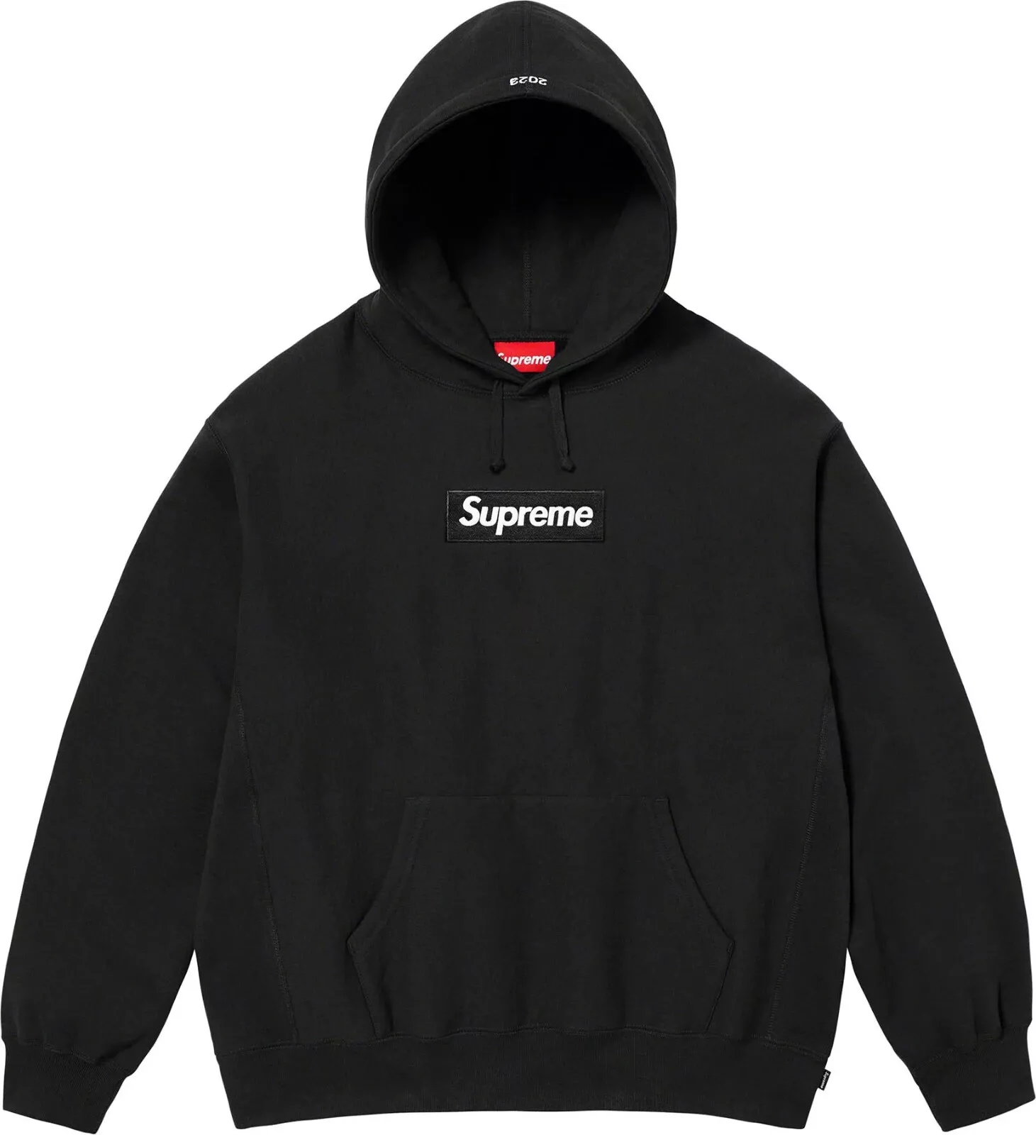 Sweat shirt à capuche logo Supreme Box (FW23) noir petit   Livraison maintenant