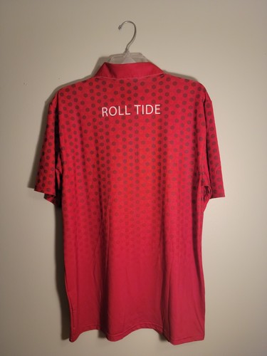 Men’s Polo Shirt Size Medium Alabama Roll Tide Red Boxer Craft NWT - Picture 2 of 6