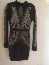 Black Embellished Cocktail Dress 