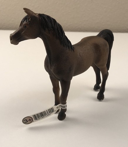 Schleich Arabian Stallion Horse Figure D-73527 Brown Dark Brown Mane & Tail 2007 - Picture 6 of 10