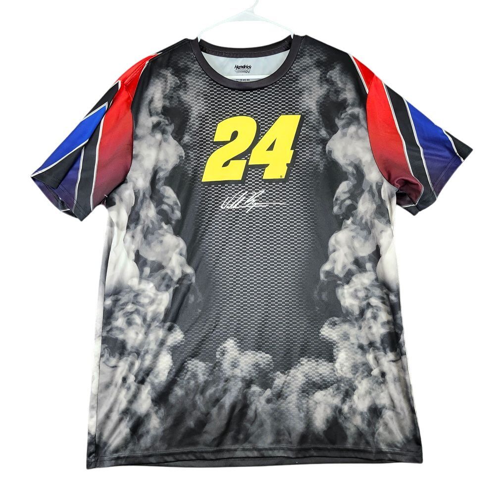 NASCAR William Byron #24 Racing T-Shirt Smoke Design Hendrick Motorsports L