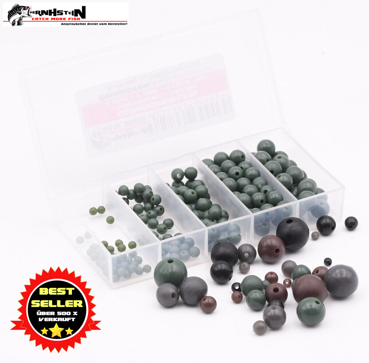 Gummiperlen Soft Rubber Beads Knotenschutz, Karpfenangeln Blister oder in Box