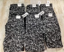 NEW Women's Black /Gray Reversible Hurley Leggings size Med 3 , Lg 2 , XL 1