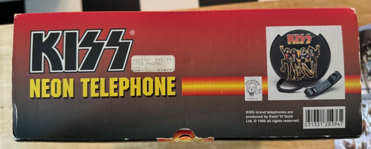 Kiss Neon Telephone Spencer's Gifts 1998 Destroyer MIB | eBay