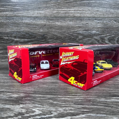 Johnny Lightning Corvette 1:64 Scale Die-Cast Metal Body and Chassis 8 Car Set - Picture 7 of 9