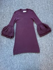 Eliza J Sweater Dress Size Small Burgundy Pullover Party