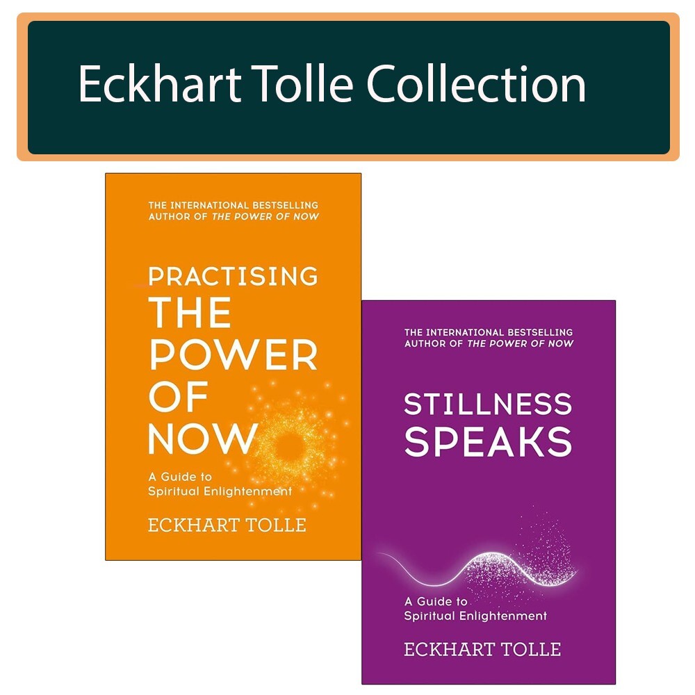 Eckhart Tolle 2 Books Collection Set Practising Power Of Now, Stillness Speaks