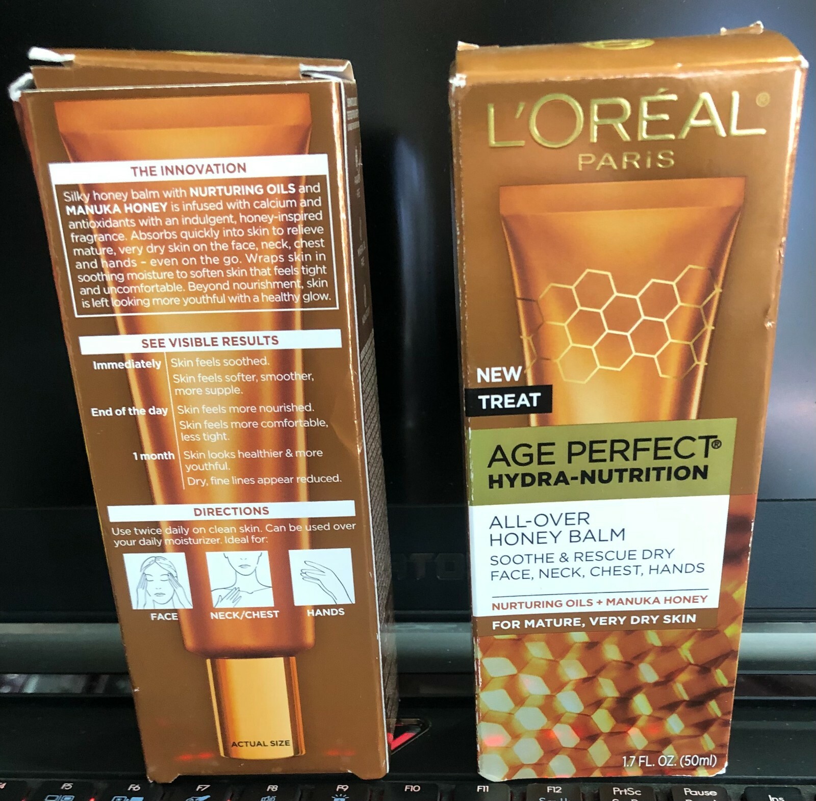 L&rsquo;Oreal Paris Age Perfect Hydra-Nutrition All Over Honey Balm -2 Pack