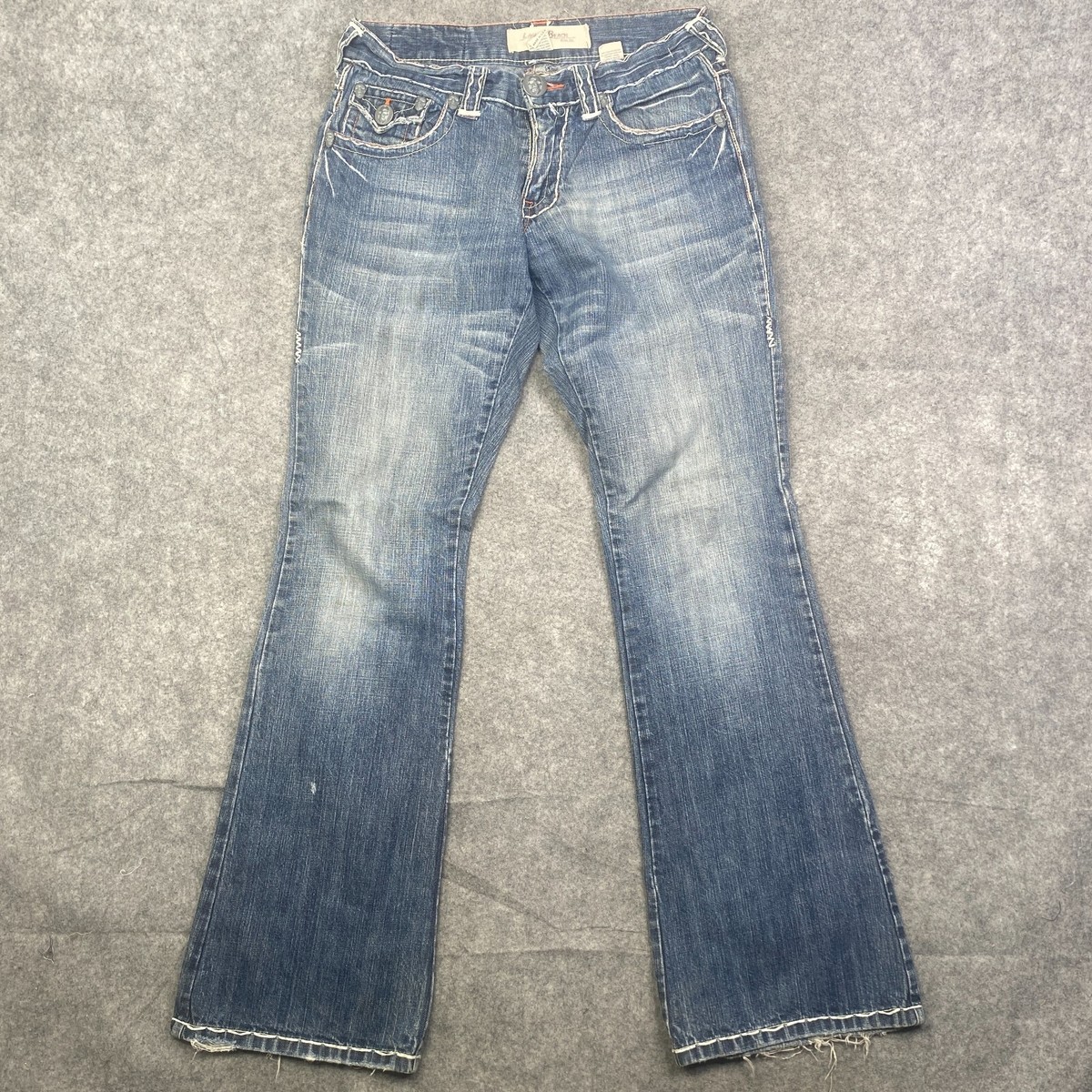 Laguna Beach Jeans Size 30 Mens Bootcut Skulls Embroidered Vintage