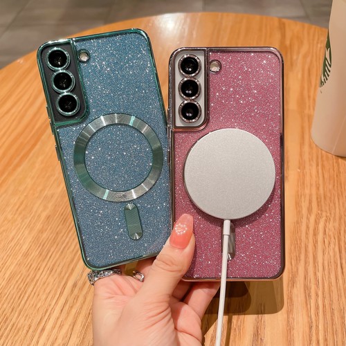 Coque pour Samsung Galaxy S25 Ultra S24 S23 S22+ Bling Glitter TPU Mag Safe - Photo 5 sur 30