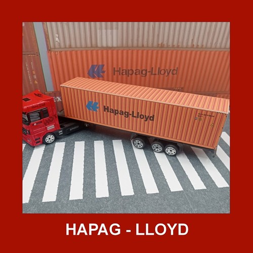 Hamburg-Süd,Hapag,P&O"" Schienengüterverkehr,Frachtmodellkartensets 40 Fuß x 3 HO Maßstab - Bild 10 von 10