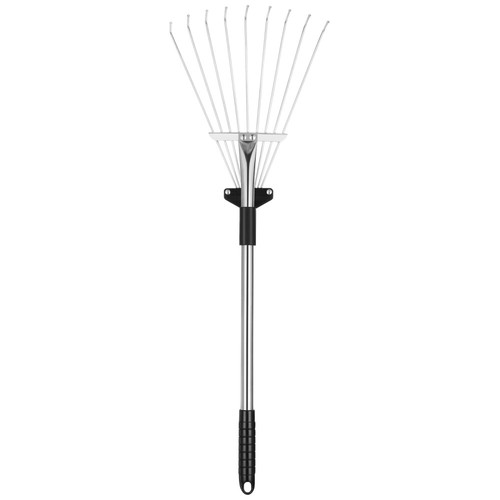 Râteau de pelouse rétractable feuille râteaux enfant pour poignée de jardinage petit pliant en métal