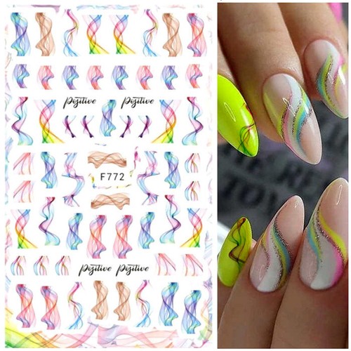 Self Adhesive Nail Stickers, Flowers, Xmas, Halloween, Leaves, Cute Nail Art, UK - Picture 4 of 82