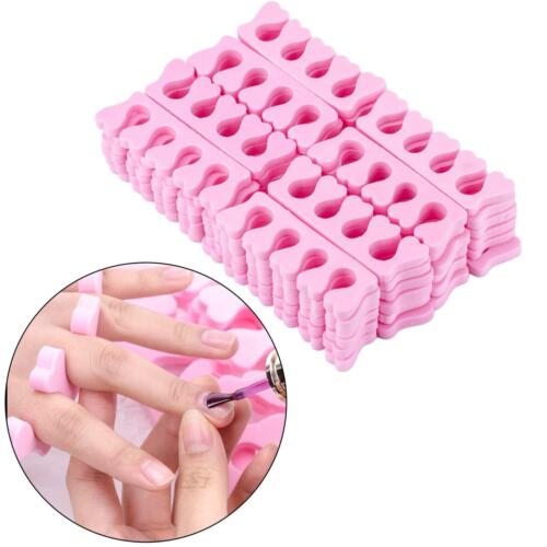 50 Pieces Toe Separators Soft Foam Relaxing Manicure Tool for Nail Art Women - Afbeelding 1 van 10