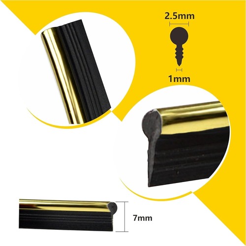 16ft Car Interior Door Edge Line Trim Gold Decoration Strip Cover Accessories - Picture 4 of 4
