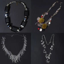 STUNNING WOMENS ALL SAINTS NECKLACE SET STATEMENT COCKTAIL BUNDLE JOB LOT X 4